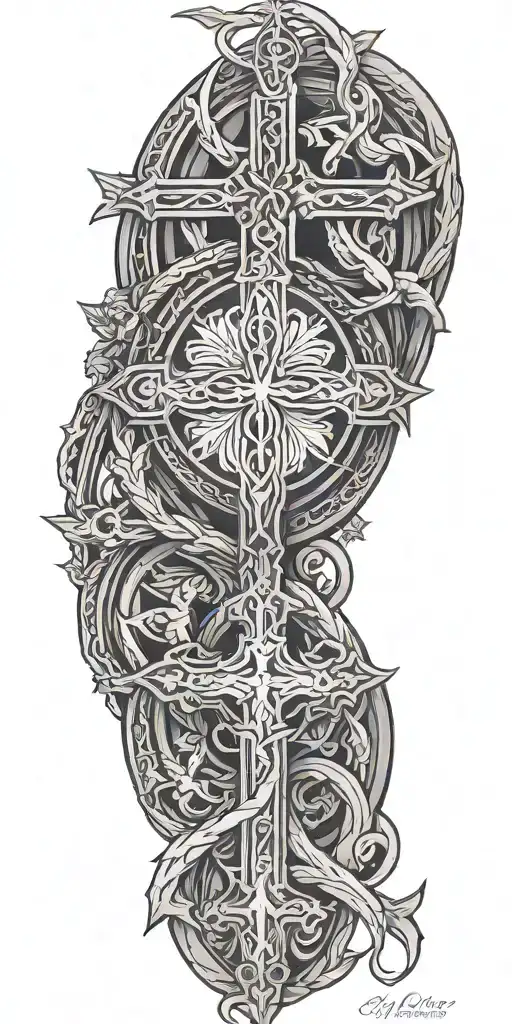 Christian Symbols Intertwined