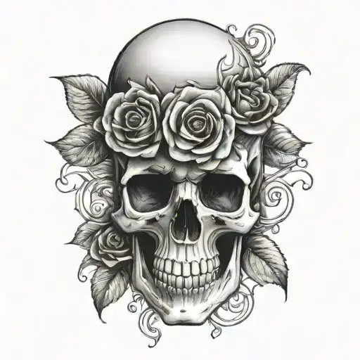 Skull And Roses