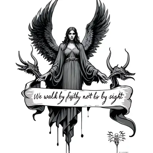 We Walk By Faith Not By Sight Angel N Demons
