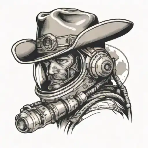 Astronaut Cowboy Hat