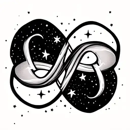 Infinity Symbol Unequal With Stars