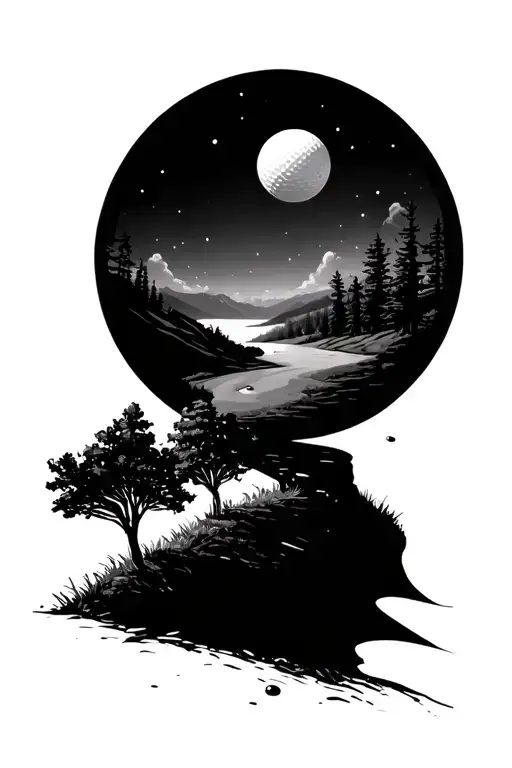 Disc Golf Course Landscape