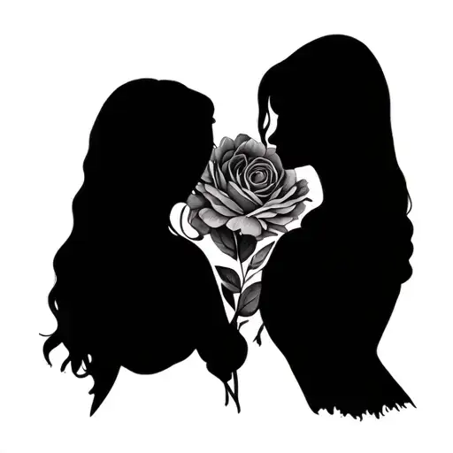 Mother Daughter Tattoo Design