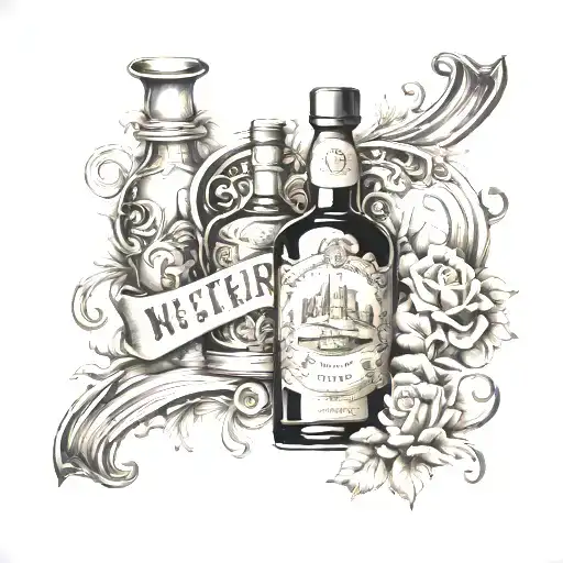 Western Whisky Bottle