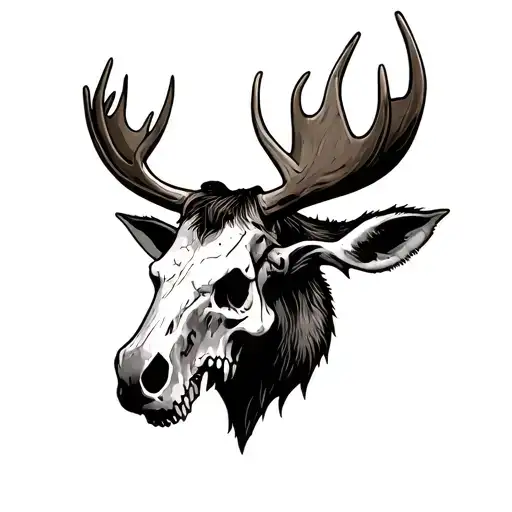 Skull Moose Head