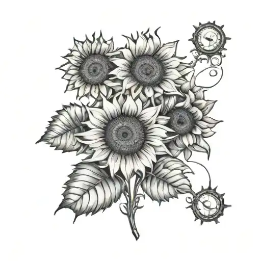Sunflowers And Picses Zodiac Sign