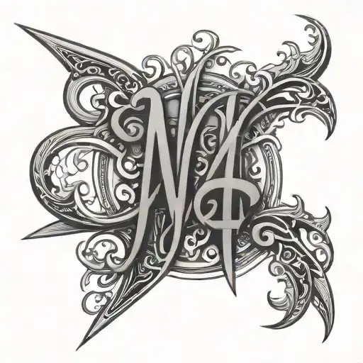 Man 4 Lettering Tattoo Word