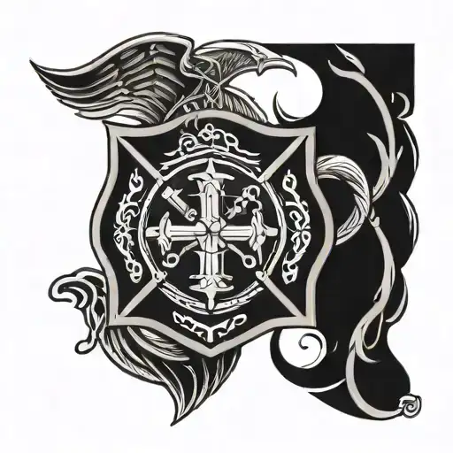 Norse Themed Firefighter Emblem