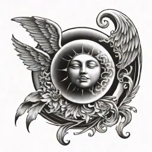 Angels Moon Sun