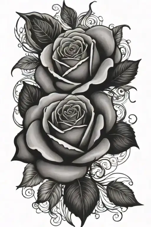 Loya Themed Tattoo Rose Angel