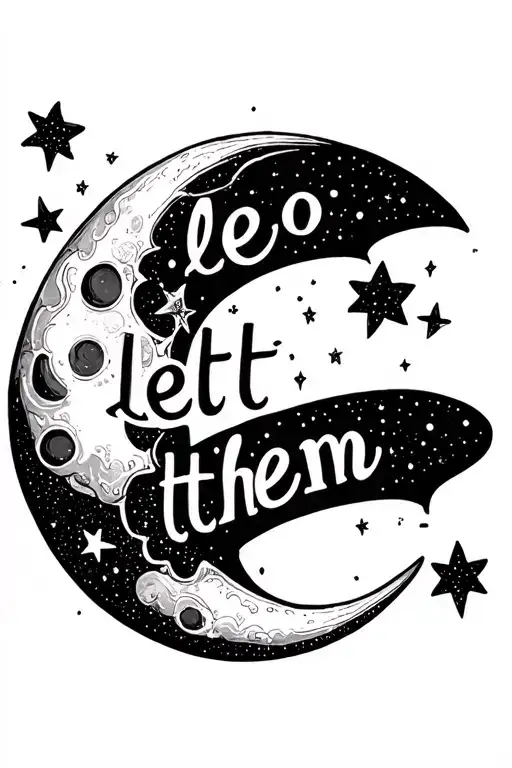 Moon And Stars With The Words Let Them