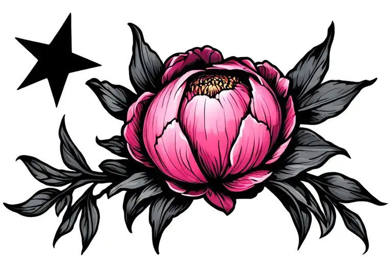 A Pink Peon With A Star