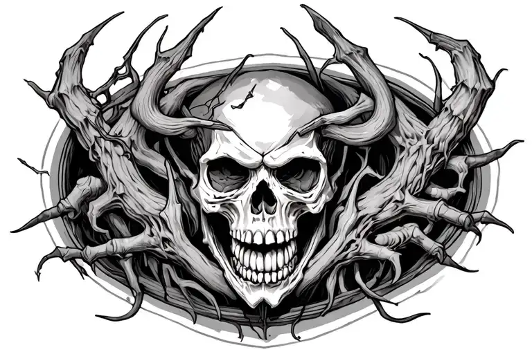 Skull Hell Demons Trapped Inside