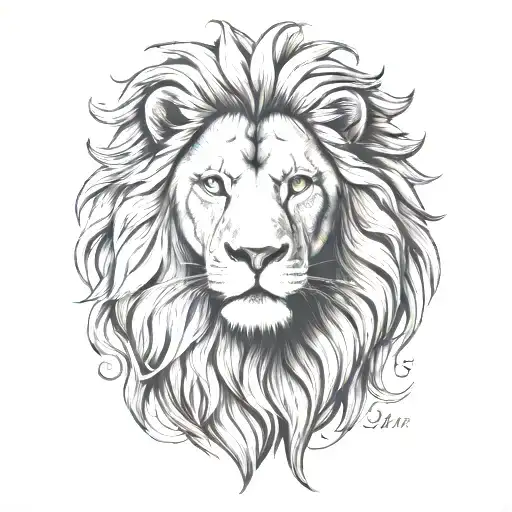 Lion Typography Deleon