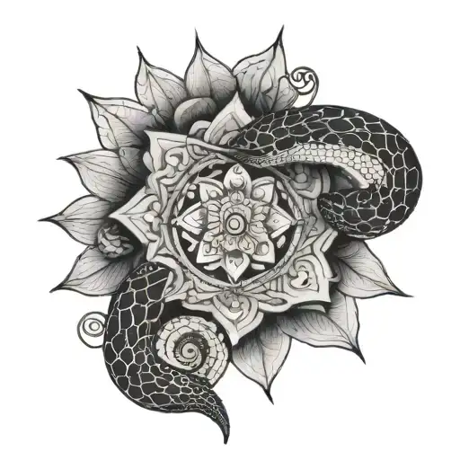 Mandala And Snake