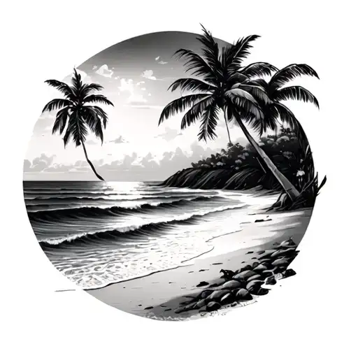 Simple Beach Landscape