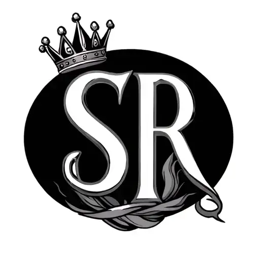 Initials Sr With Crown