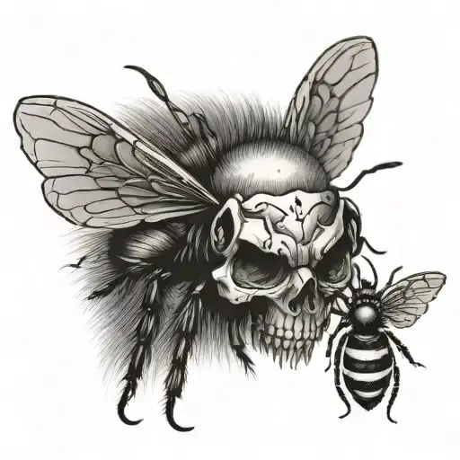 Bee With Skull Thorax