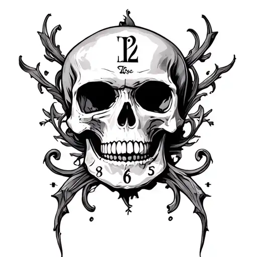 Skull Clock