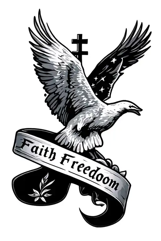 Faith Family Freedom Honor Christian And Patriotic Upper Arm