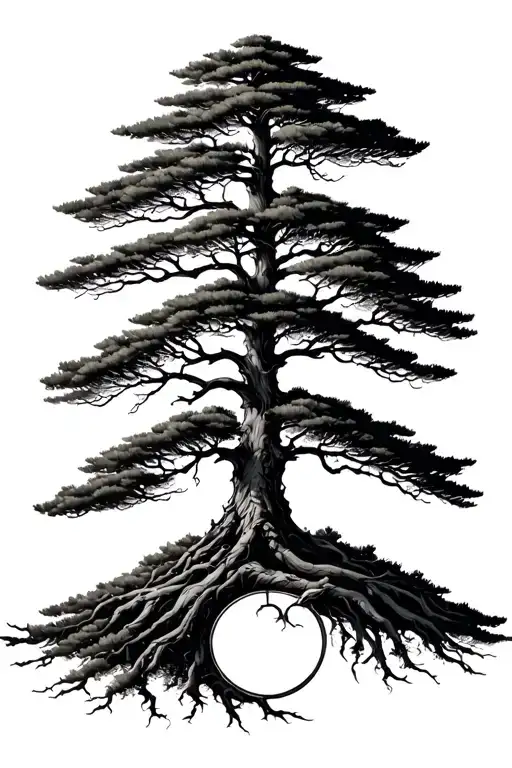 Pine Tree As Tree Of Life