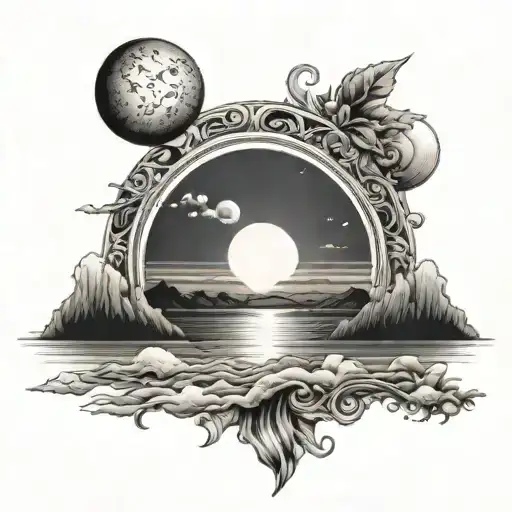 A Rising Sun Over A Peacful Horizon With A Space Inside For Me To Put A Quote