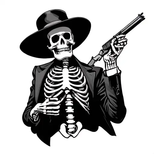 1920S Gangster Skeleton