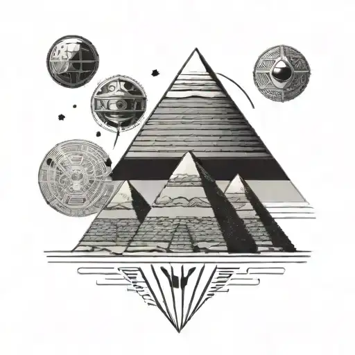 Ufos And Egyptian Pyramids Include The Eye