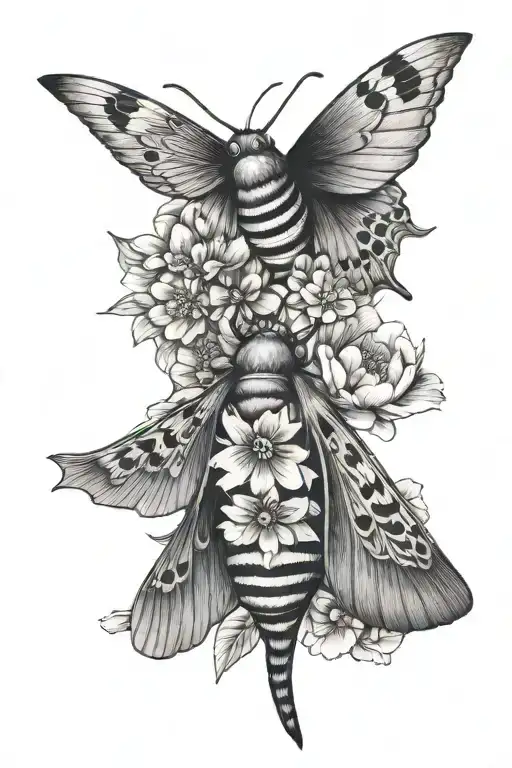 Flowers Moth Japanese