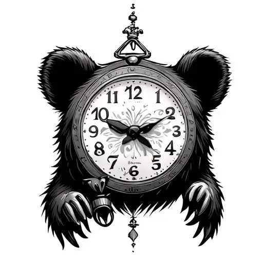 Bear And Clock Concept Design