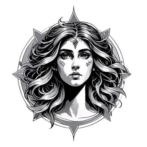 Simple Gemini Tattoo Design