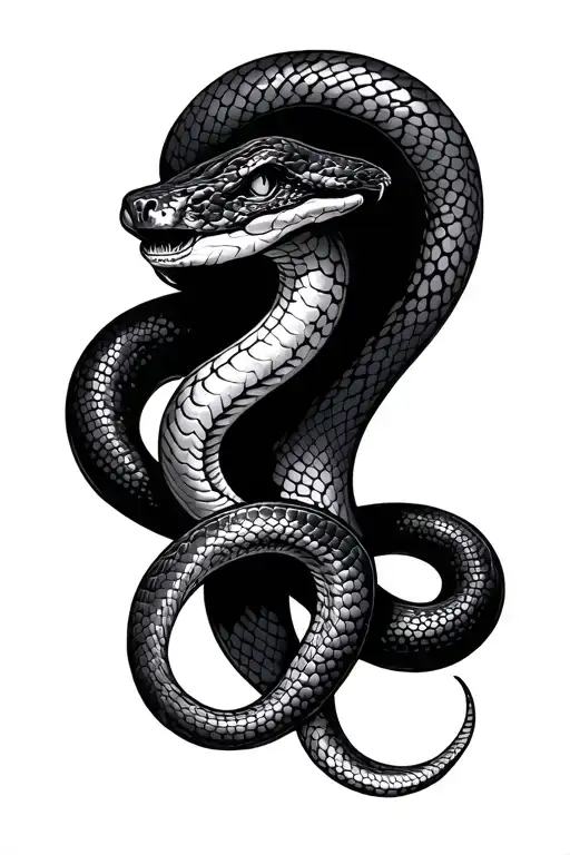 Thigh Piece With Snake