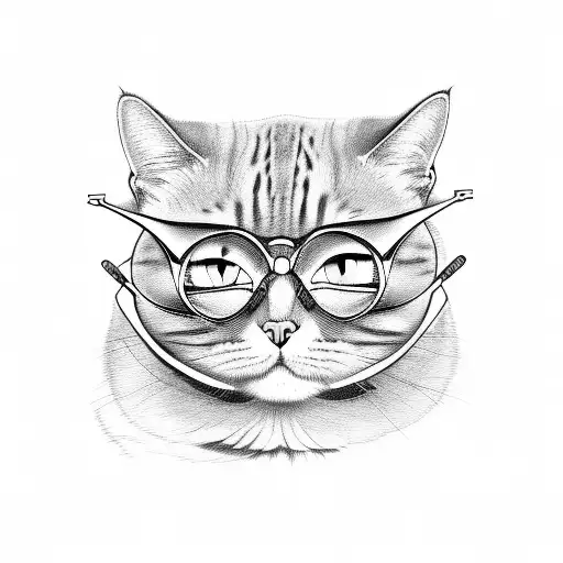 Cat With Glasses