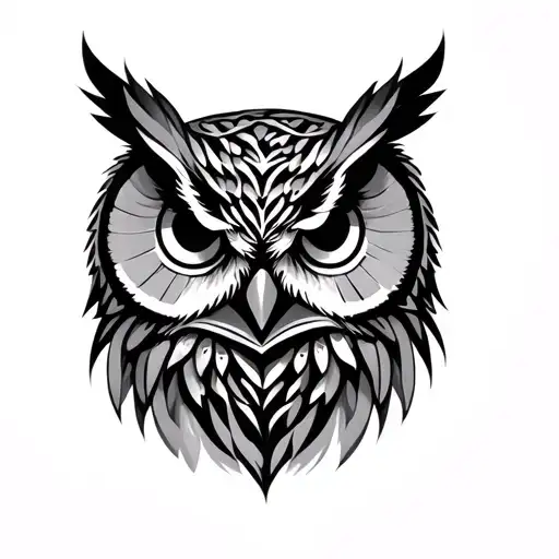 Abstract Owl Whisper Ear Neck