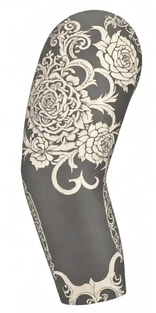 Filagree Tooled Leather Sleeve