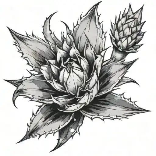 Tejana With Agave Plant