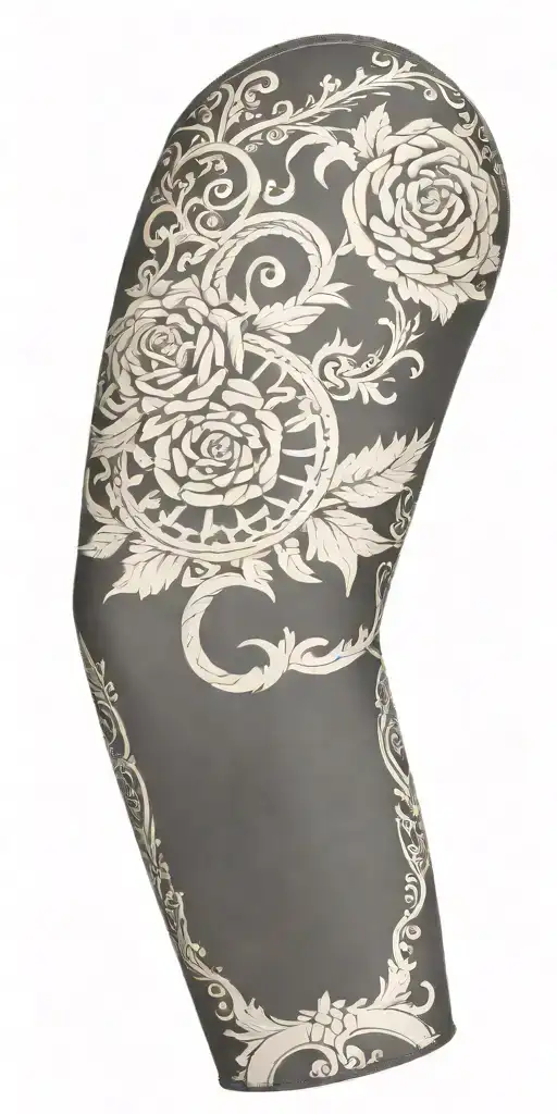 Filagree Tooled Leather Sleeve