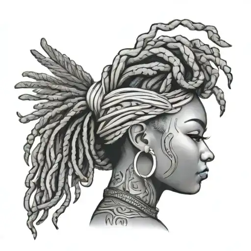 Curvy African Loc Queen