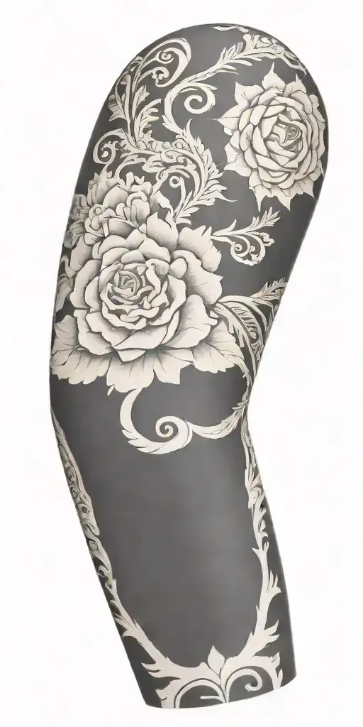 Tooled Leather Sleeve Inspired