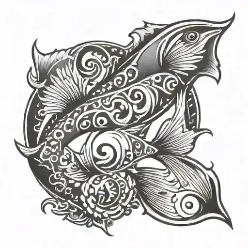 Simple Pisces Symbol Made