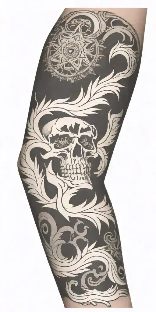 Tooled Leather Sleeve Inspired