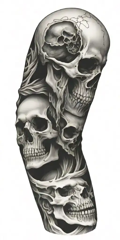 Full Sleeve With Skull