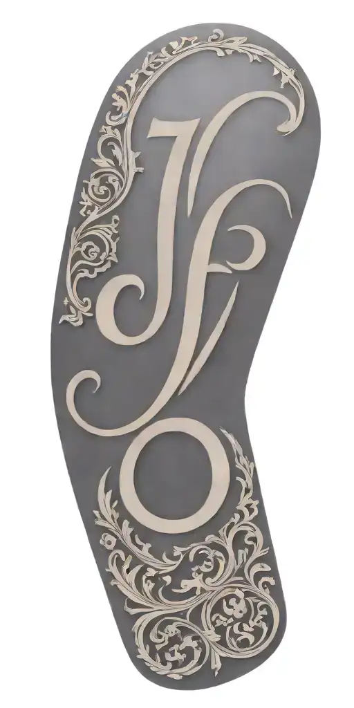 Tooled Leather With The Initials J And S