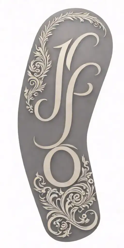 Tooled Leather With The Initials J And S