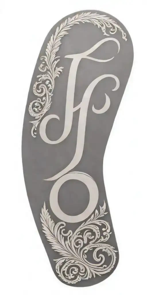 Tooled Leather With The Initials J And S