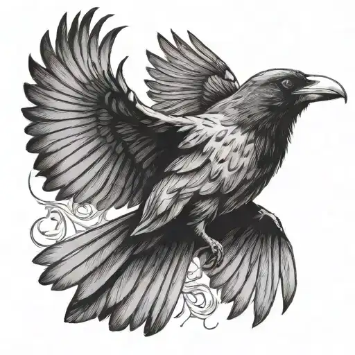 Crow Flying