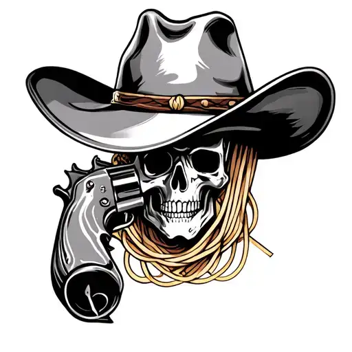 Spaghetti Gun Cowboy Hat