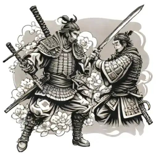 Sakura And Samurai In Full Growth