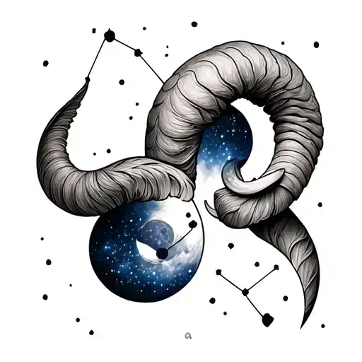Aries Constellation Intertwined Symbolizing The Client's Love