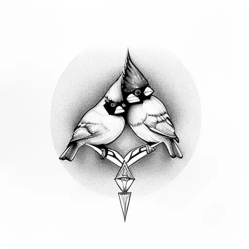 Diamond With Cardinals